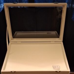 White Jewelry Box with 100 Ring Slots